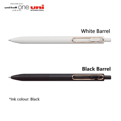 Uni-ball One Gel Pens 0.38mm - Rose Gold Clip