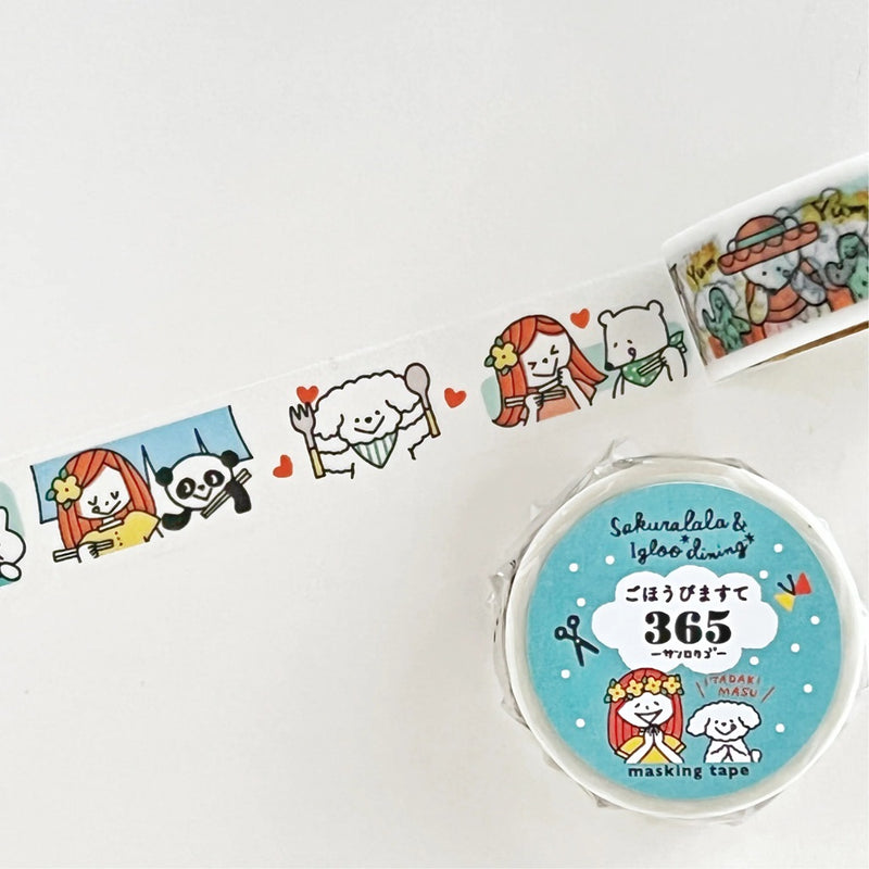 Sakuralala x Igloo*Dining* 365™ Gohobi Maste 365 Washi Tape - Yum Yum