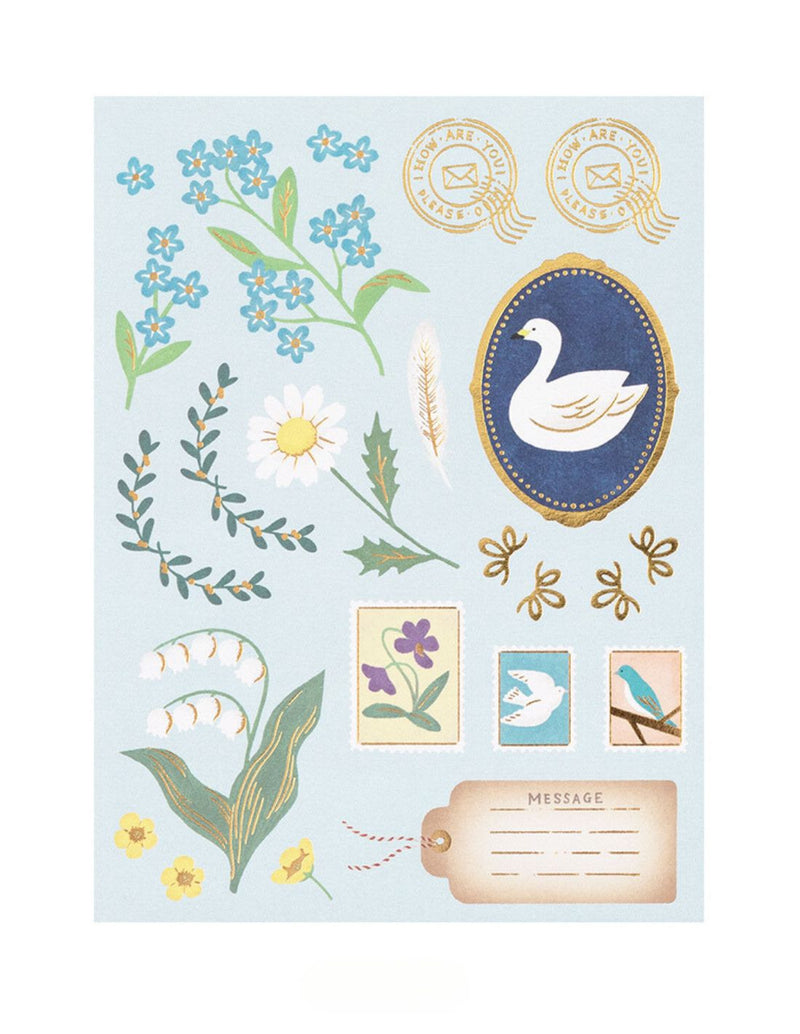 Midori Collage Letter Set - Bird