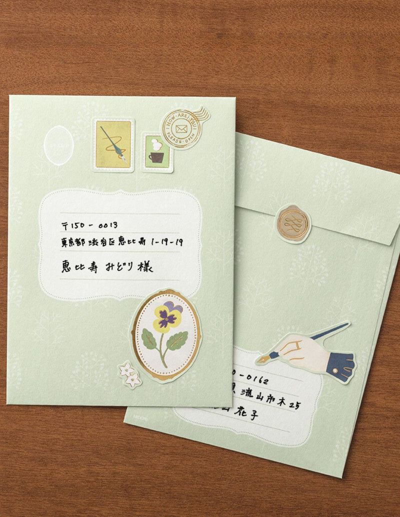 Midori Collage Letter Set - Stationery