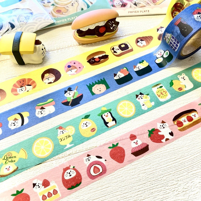 Papier Platz x Concombre Washi Tape - Matari Sushi