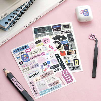 Iconic Magazine Collage Sticker Pack