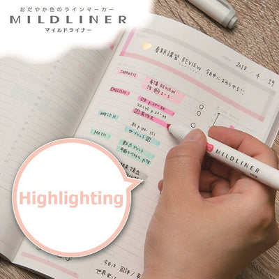 Zebra MILDLINER Double Ended Highlighter Set - Gentle