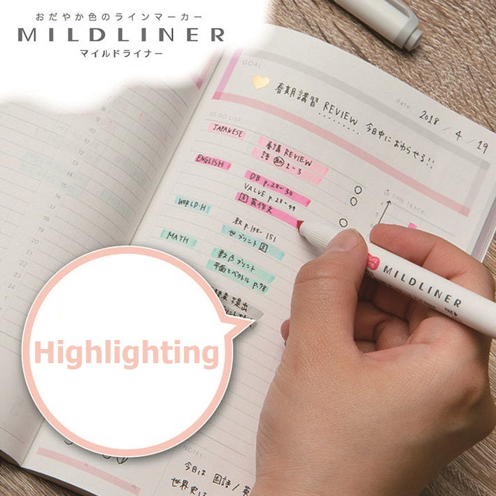 Zebra MILDLINER Double Ended Highlighter Set - Warm