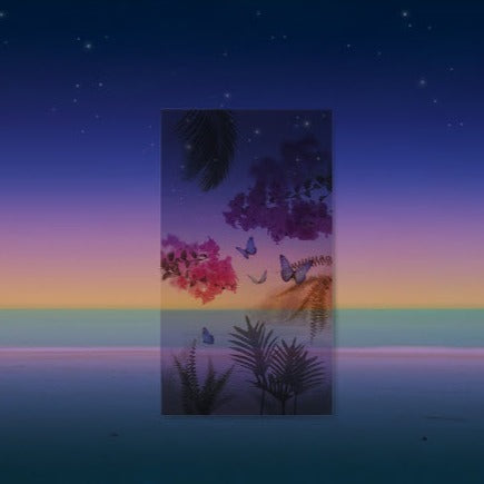 Appree Nature Scene Sticker - Tropical Night