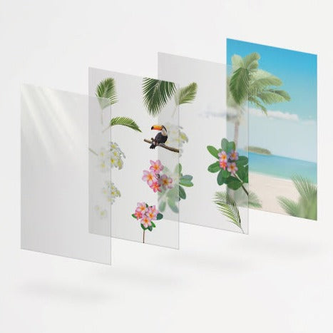 Appree Nature Scene Sticker - Tropical Day