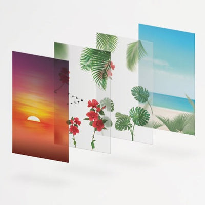 Appree Nature Scene Sticker - Tropical Sunset