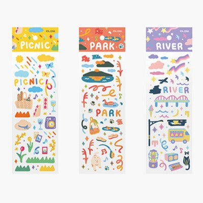 Appree Poljjak Scene Sticker - Picnic