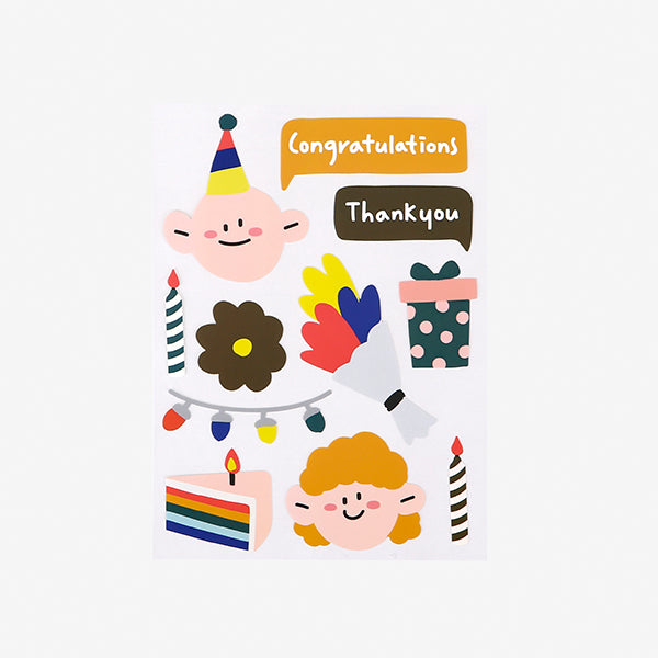 Dailylike Remover Sticker - 06 Congratulations