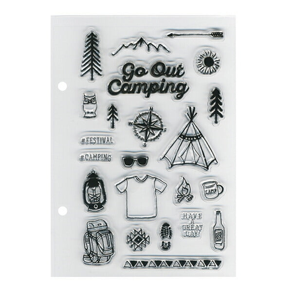 Kodomo No Kao Clear Stamp - Go Out Camping