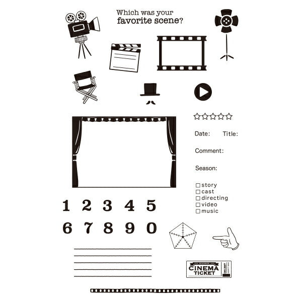 Kodomo No Kao Clear Stamp - Cinema Time