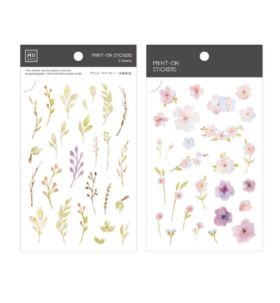 MU Lifestyle Print-On Stickers - 013 Spring Flowers