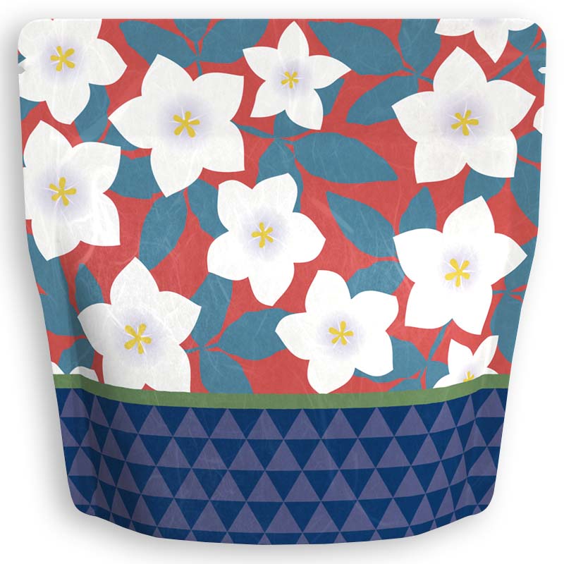 Yoshimura Resealable Washi Paper Stand Up Pouches - 10176 Bell Flower