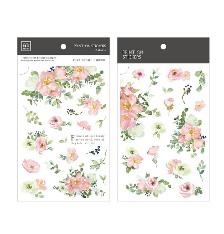 MU Lifestyle Print-On Stickers - 170 Hibiscus Flower