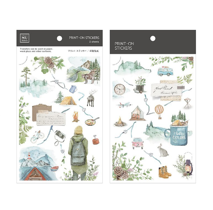 MU Lifestyle Print-On Stickers - 188 Spring Camping