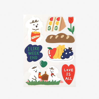 Dailylike Remover Sticker - 11 Picnic Poodle