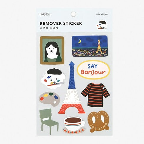 Dailylike Remover Sticker - 14 Paris Bichon