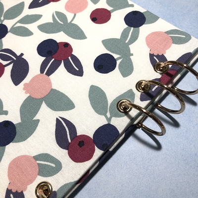 Miyu Handmade Washable A5 Planner Cover - Blueberry