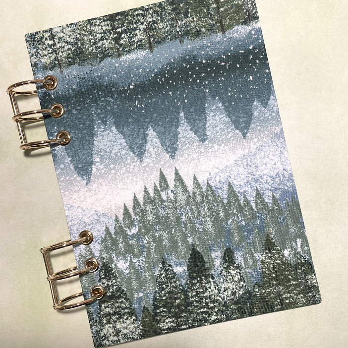 Miyu Handmade Washable A5 Planner Cover - Lakeside Forest