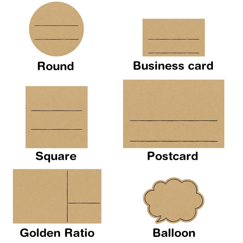 Sasagawa Handwriting POP Cards - Golden Ratio