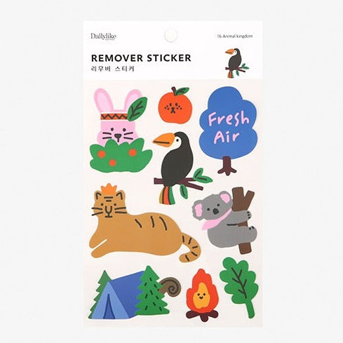 Dailylike Remover Sticker - 16 Animal Kingdom