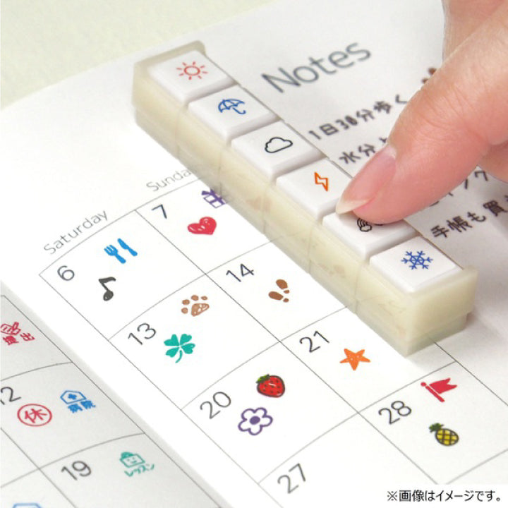 Kodomo No Kao Pochitto6 Push Button Stamp - Your marks