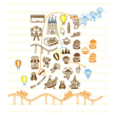 Sakuralala x Igloo*Dining* 365™ Clear Stamps - Amusement Park