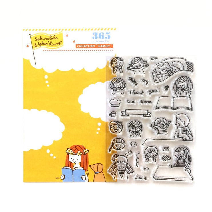 Sakuralala x Igloo*Dining* 365™ Clear Stamps - Family