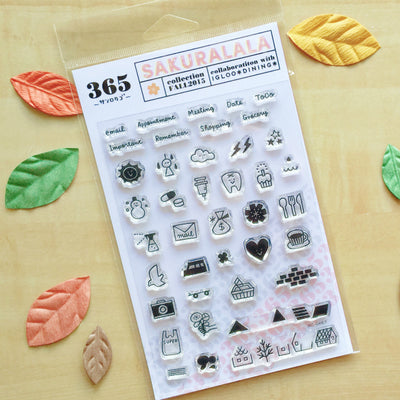 Sakuralala x Igloo*Dining* 365™ Clear Stamps - Daily