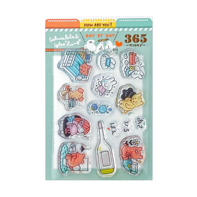 [LIMITED EDITION} Sakuralala x Igloo*Dining* 365™ Clear Stamps - May Set with Washi Sheets