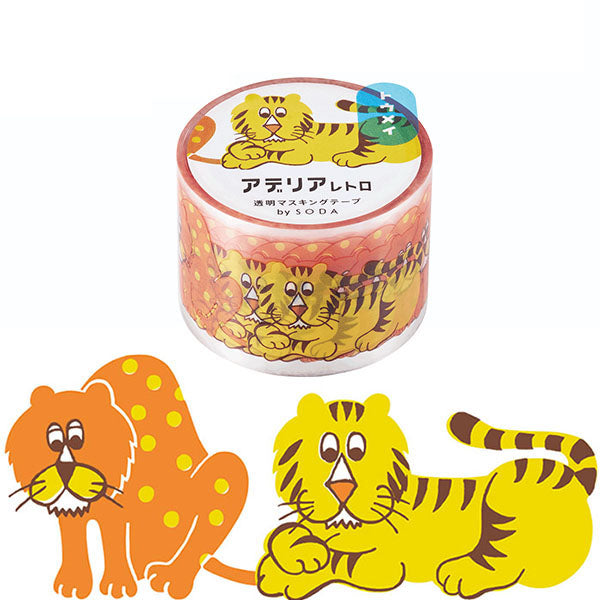 King Jim Hitotoki SODA Masking Tape 30mm - Zoo