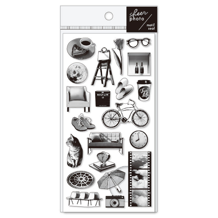 Mind Wave Sheer Photo Motif Seal - Monochrome