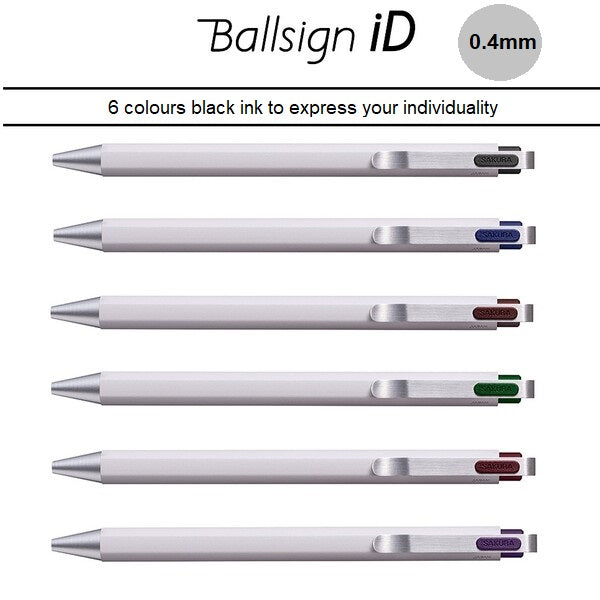 Sakura Ballsign iD Ballpoint Pens 0.4mm