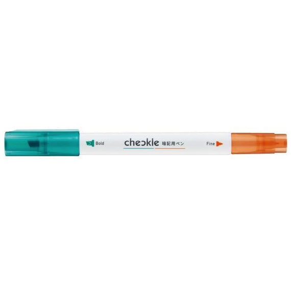 Kokuyo Checkle Memorisation Pen for Study - Green & Orange