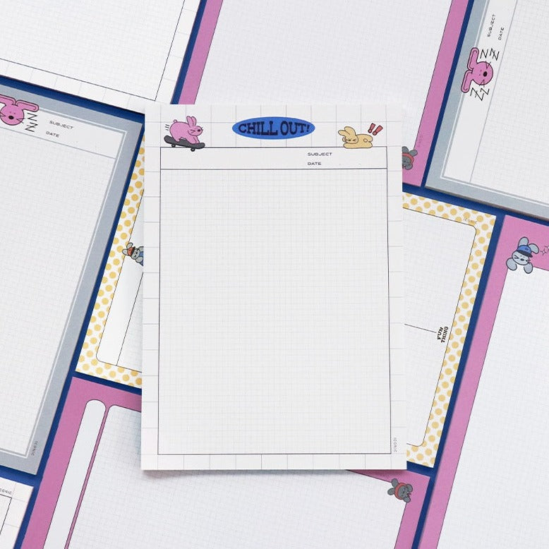 Iconic B5 Bunny Grid Notepad