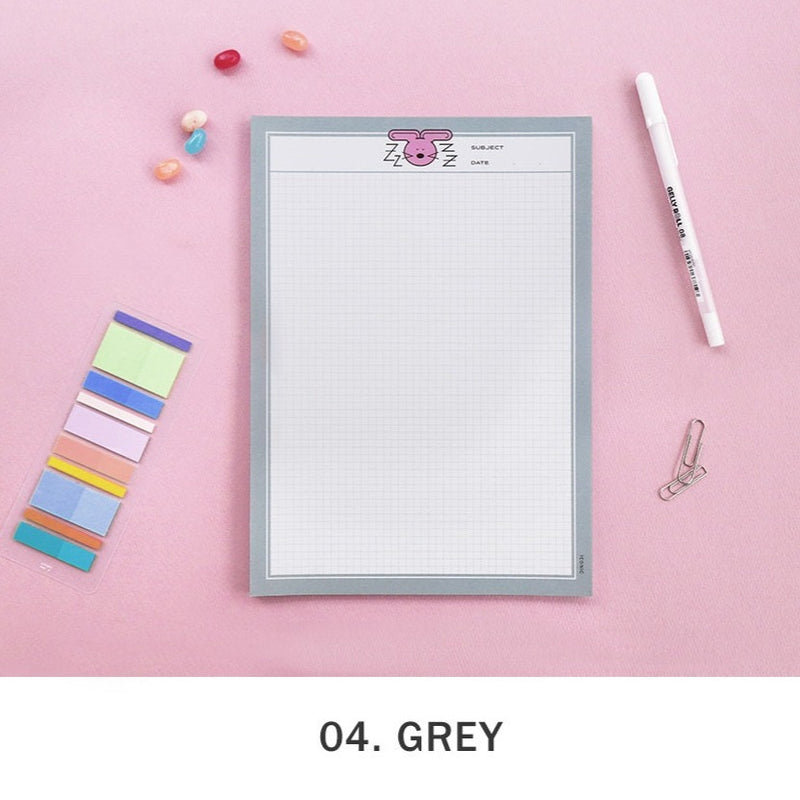 Iconic B5 Bunny Grid Notepad (Vertical)