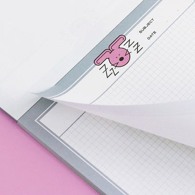 Iconic B5 Bunny Grid Notepad