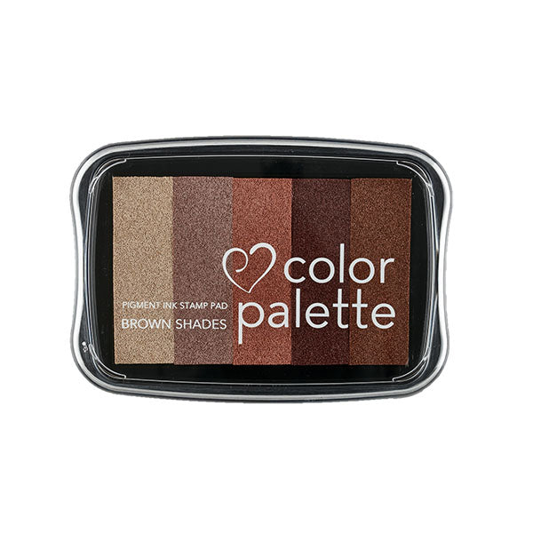 Tsukineko Colour Palette Stamp Pad - Brown Shades