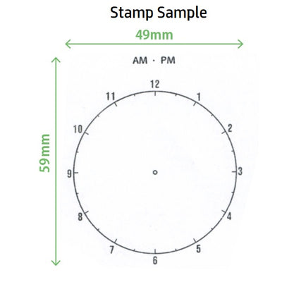 Kodomo No Kao Penetration Note Stamp Ink Set - Clock