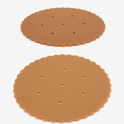 Dailylike Bonbon Silicone Coasters (2P) - Biscuit