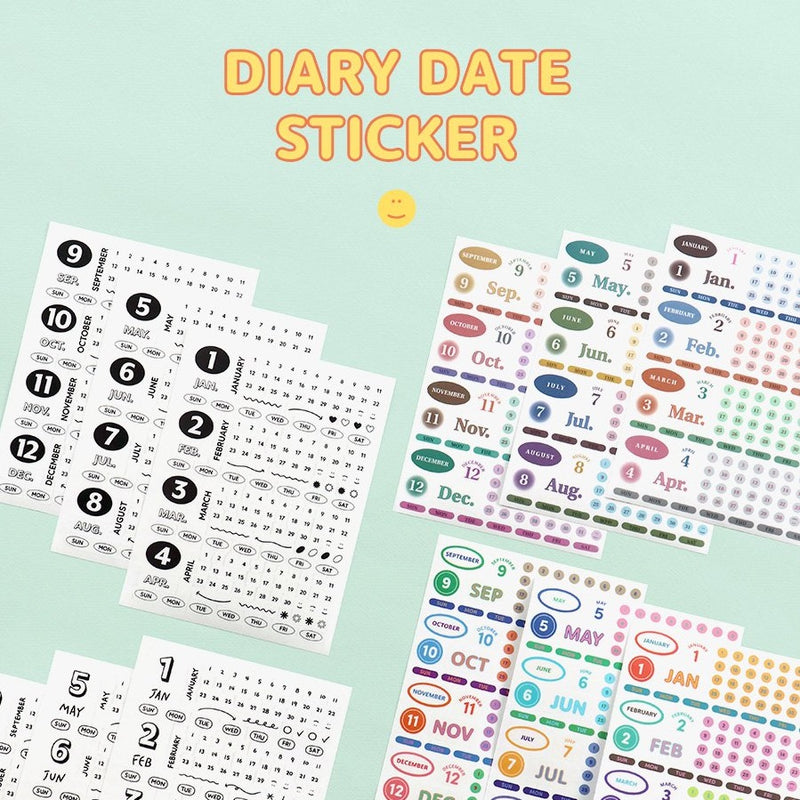 Iconic Diary Date Sticker
