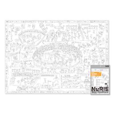 Maruai NuRIE Folded Edition - Folded Huge A0 Art Piece for Fun Colouring