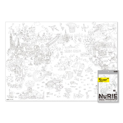 Maruai NuRIE Folded Edition - Folded Huge A0 Art Piece for Fun Colouring