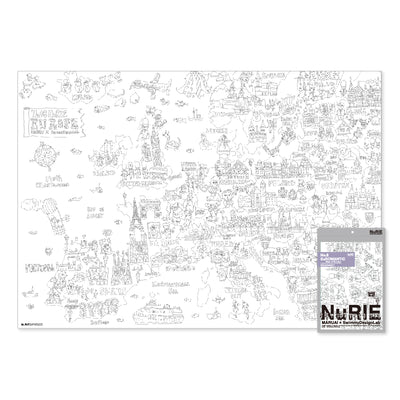 Maruai NuRIE Folded Edition - Folded Huge A0 Art Piece for Fun Colouring