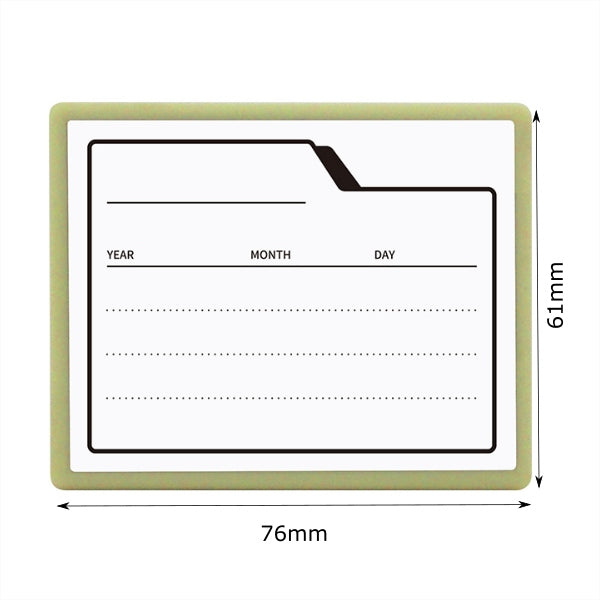 Kodomo No Kao Penetration Note Stamp Ink Set - Folder