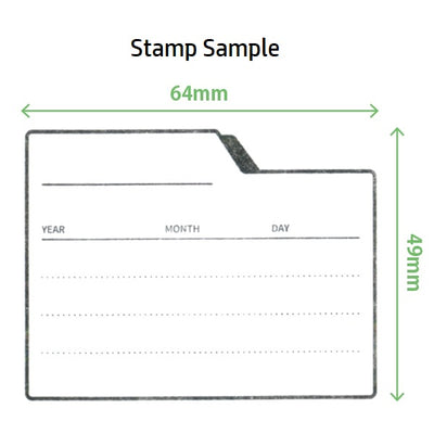 Kodomo No Kao Penetration Note Stamp Ink Set - Folder