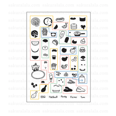 Sakuralala x Igloo*Dining* 365™ Clear Stamps - Food