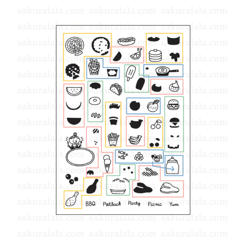 Sakuralala x Igloo*Dining* 365™ Clear Stamps - Food