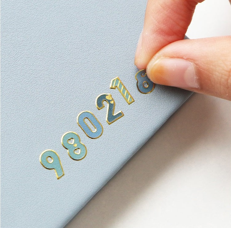 Iconic Gold Silhouette Alphabet & Number Stickers