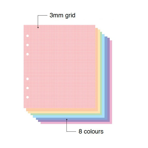 Jam Studio A6 Wide Deco Refill - 04 Colour Grid-A